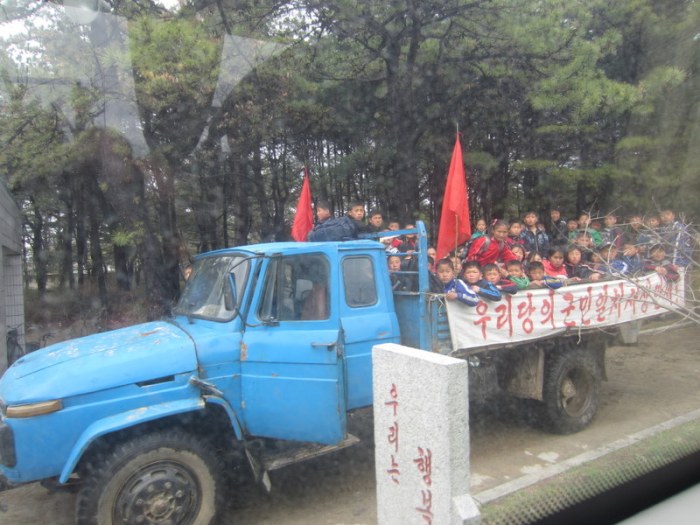 Kids on their way to school