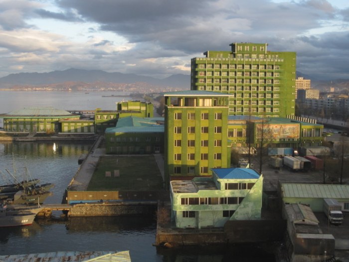 Wonsan, an industrial city on the east coast