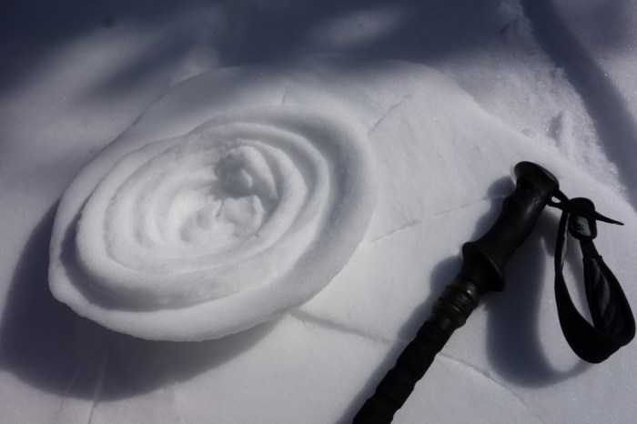 Warming snow rolls into cinnamon buns