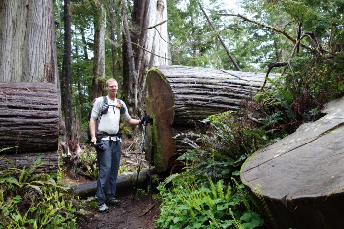 I've got my pack on so tight it looks like I have a beer belly!