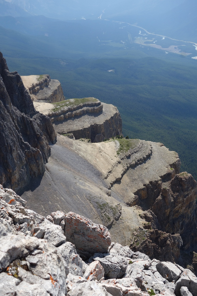 Looking down on Goat Plateau