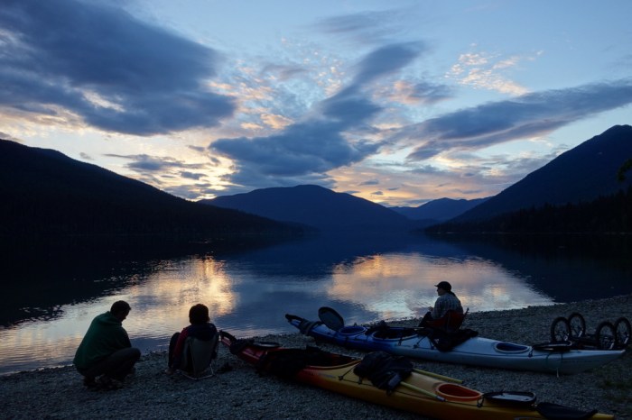 Sunset on Issac Lake