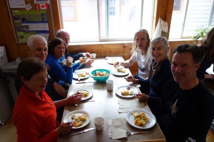 Dinner at Mosquito Creek hostel