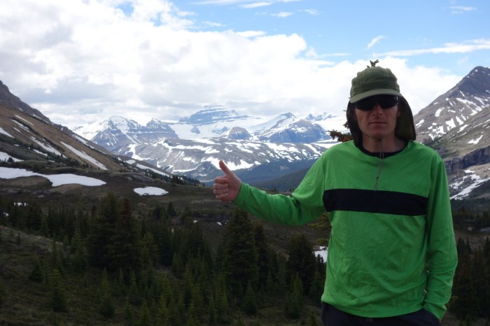 Thumbs-up to a great hike