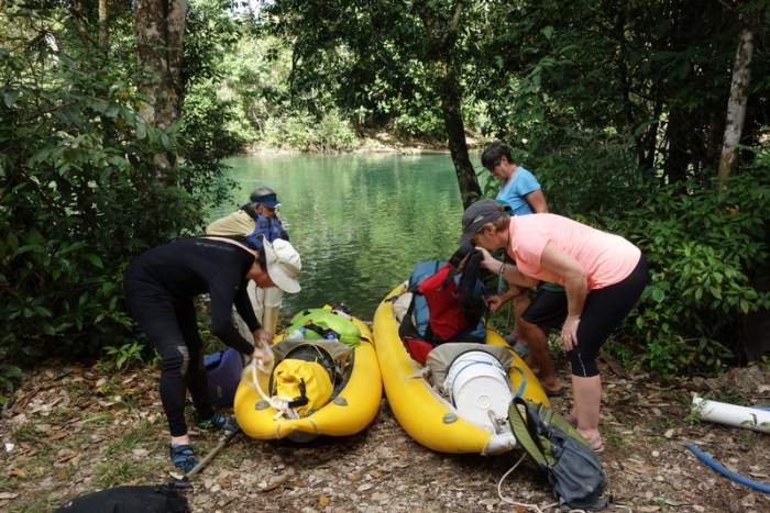 Launching into calm water