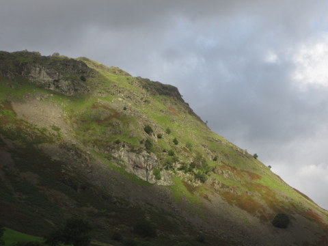 The mountains here are called fells and even though they look gentle, getting to the top still takes lots of work.