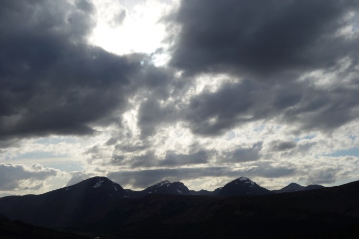 Hiking into the evening