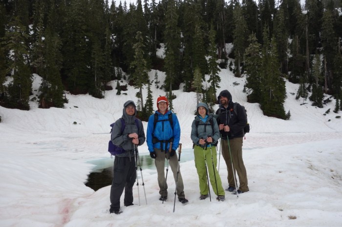 Day 2 team - Dave, Andrew, Susan, Jeff (and me behind the camera)