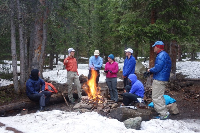 There's nothing like a crackling hot camp fire