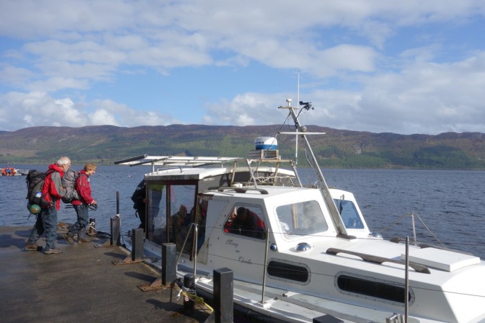 Crossing Loch Ness on the Gordon Menzies special