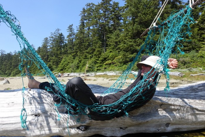 Relaxing at Cribs Creek