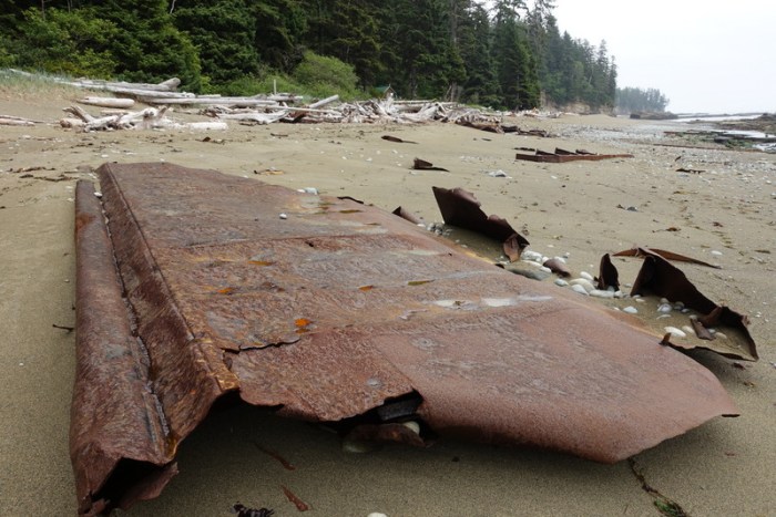 Ship wreckage