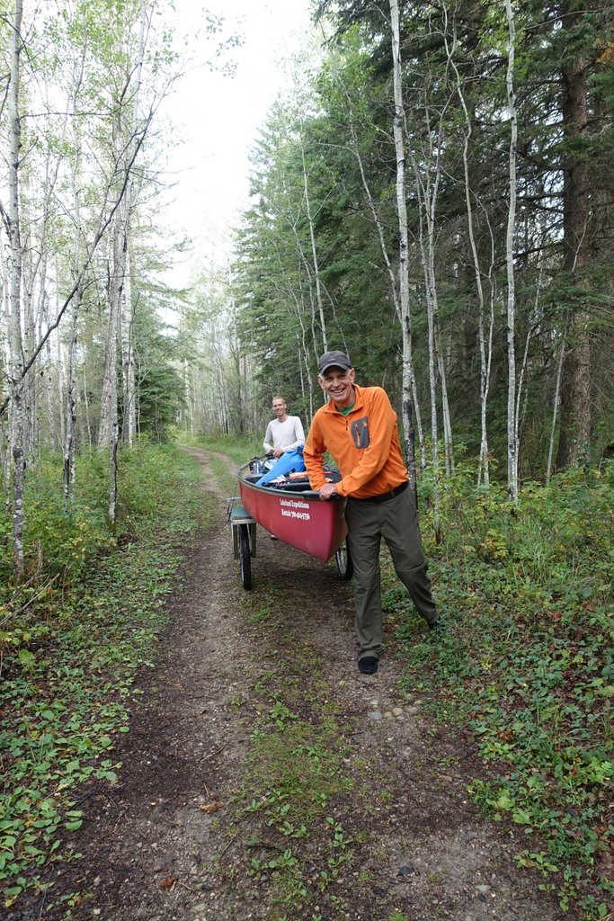 The easy portage to Jackson Lake