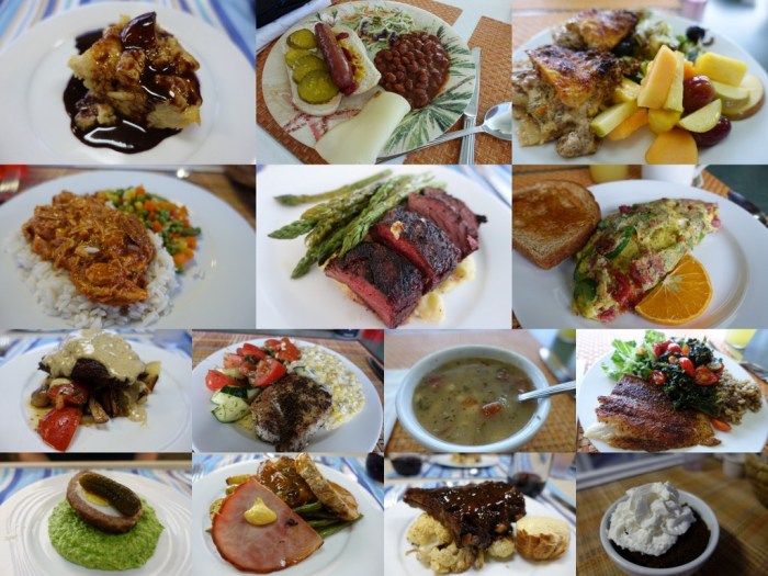 Delicious food prepared by chef Shea