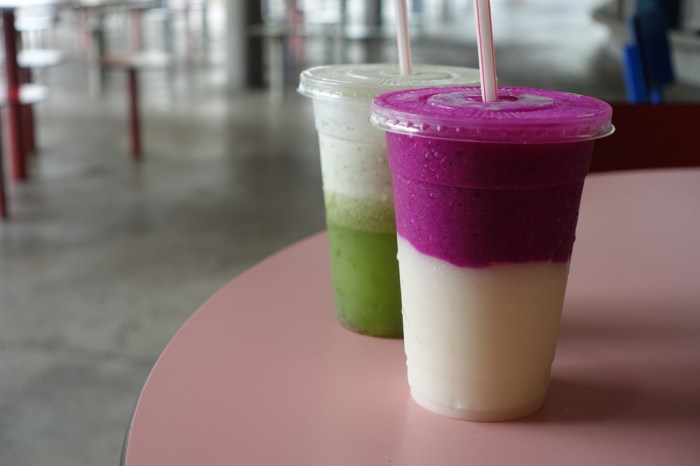 Dragonfruit with Soursop and Cucumber with Sour Plum