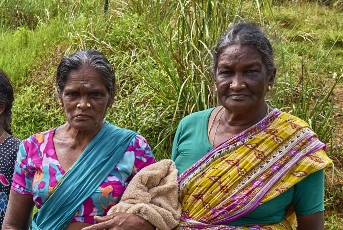 Many people are very colourfully dressed