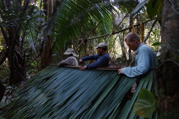 February - learning jungle survival skills with two ex-military in Belize