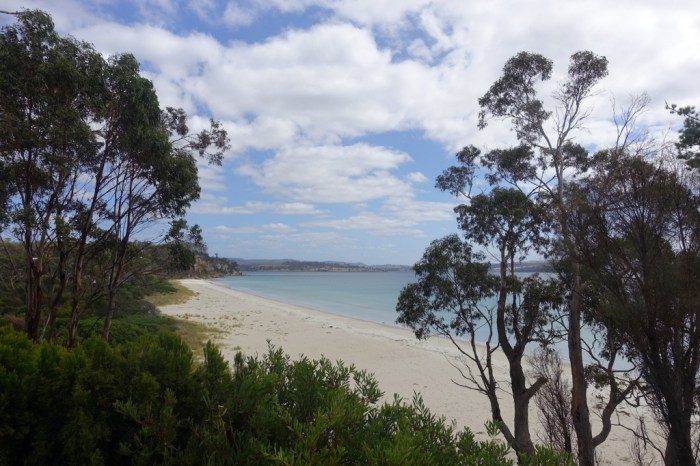 In Tassie there's a saying... if you go to the beach and there's already someone else there, find a new beach