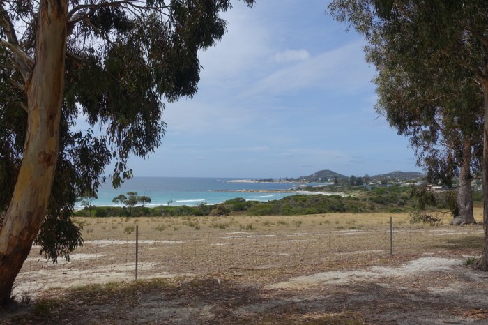 Bicheno - my destination - in the distance