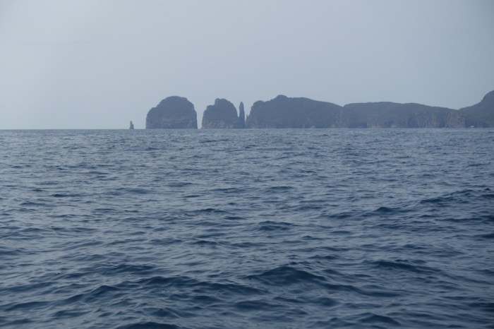 Pinnacles in the distance