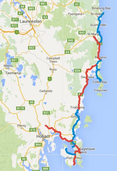 Cycling Tasmania – Day 1-10