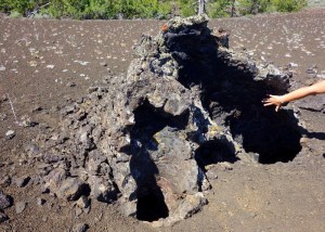Idaho – Lava columns remain where molten rock once surrounded ancient trees