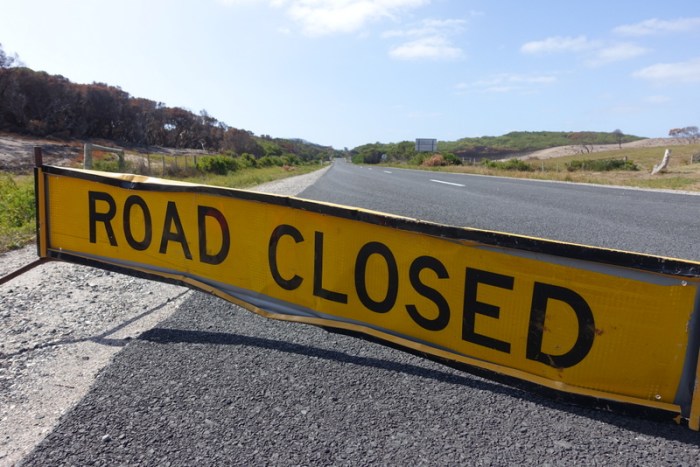 As far as I got along the Western Explorer Road