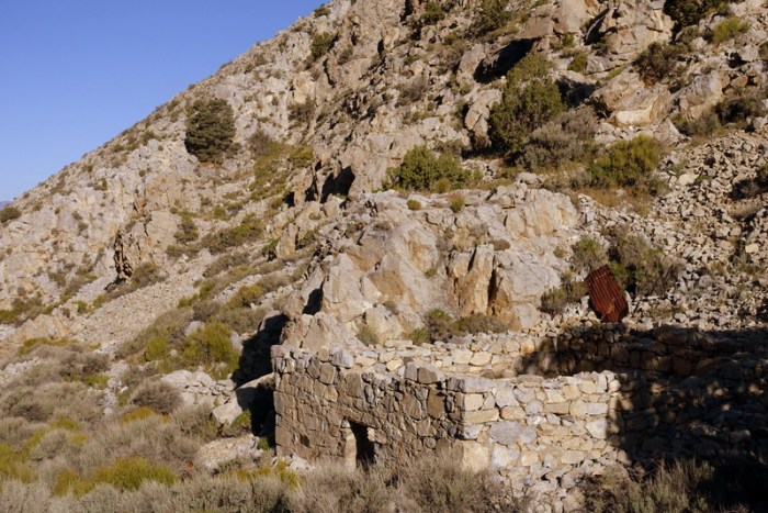 Old buildings lie in ruins