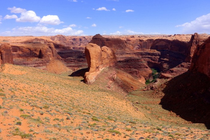 Looking down from the 