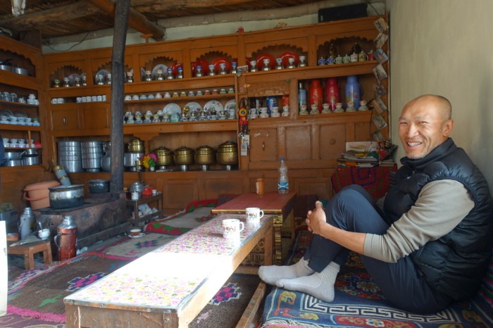 Charles eagerly awaits dinner