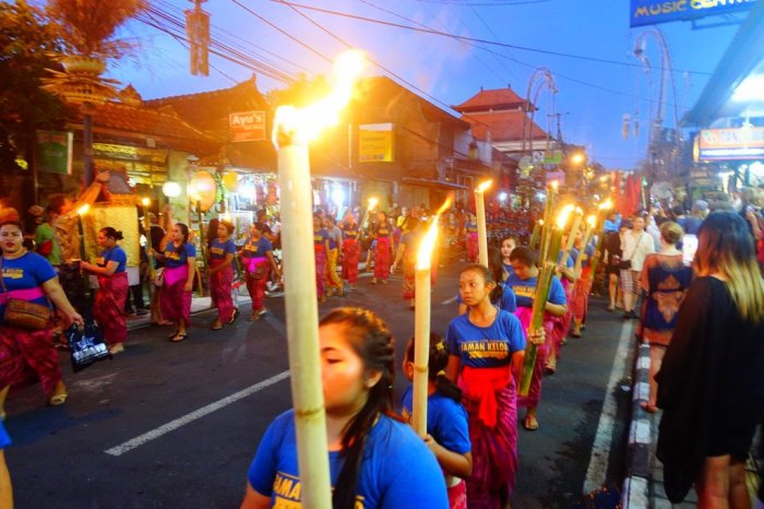 March - awed by Bali's new year celebration, Nyepi