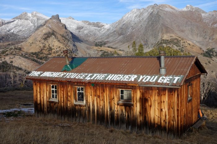 October - in Idaho, the higher you get, the higher you get